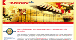 Desktop Screenshot of herlitz-umzuege.de